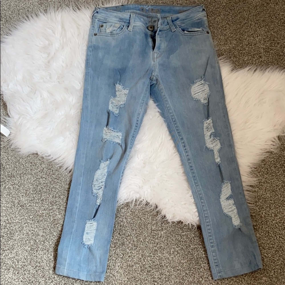 DL1961 Distressed Amanda Jean Leggings size 26